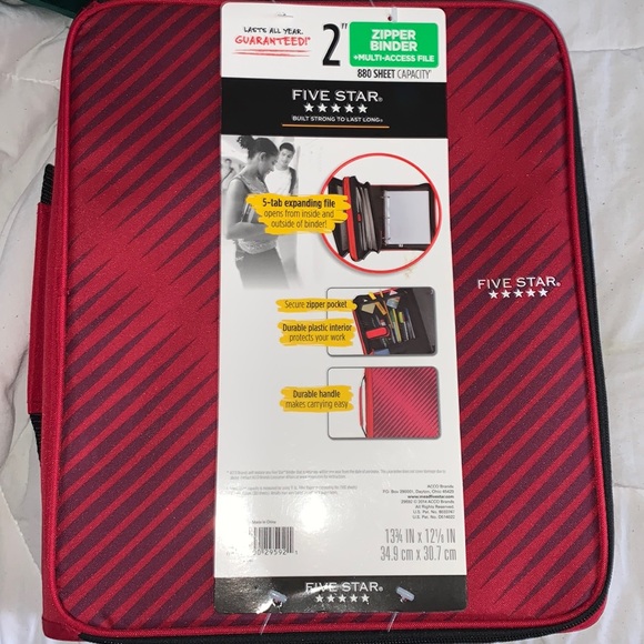 Fivestar zipper binder - Picture 1 of 3